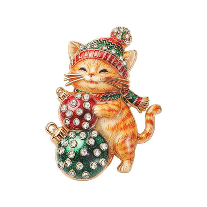 Christmas Enamel Lapel Pin Collection (16 Cute Designs)