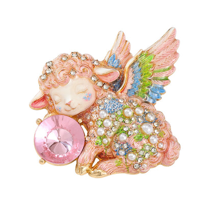 Limited Edition Guardian Angel Lamb Lapel brooch