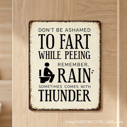 ⚡️Last Day 49%OFF🔥-Funny Bathroom Rules Wooden Sign