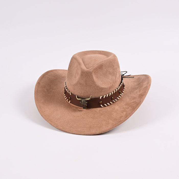 Braided Trim Longhorn cowboy hat style