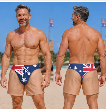 The "Cheeky Commando" Novelty Prank Swim Trunks – Guaranteed to Cause Double-Takes!