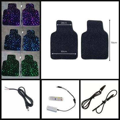Luxury LED Light 3D Ambient Lighting Car Floor Mat