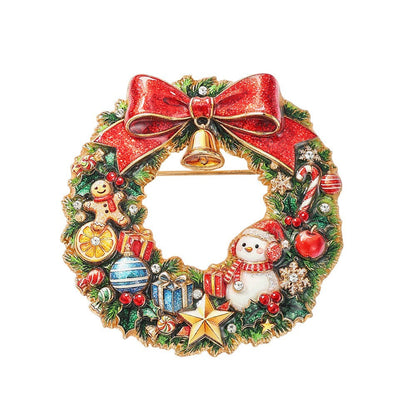 Christmas Enamel Lapel Pin Collection (16 Cute Designs)