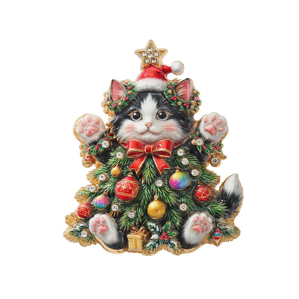 Christmas Enamel Lapel Pin Collection (16 Cute Designs)