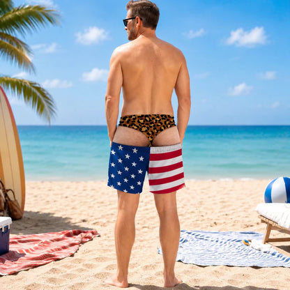 The "Cheeky Commando" Novelty Prank Swim Trunks – Guaranteed to Cause Double-Takes!