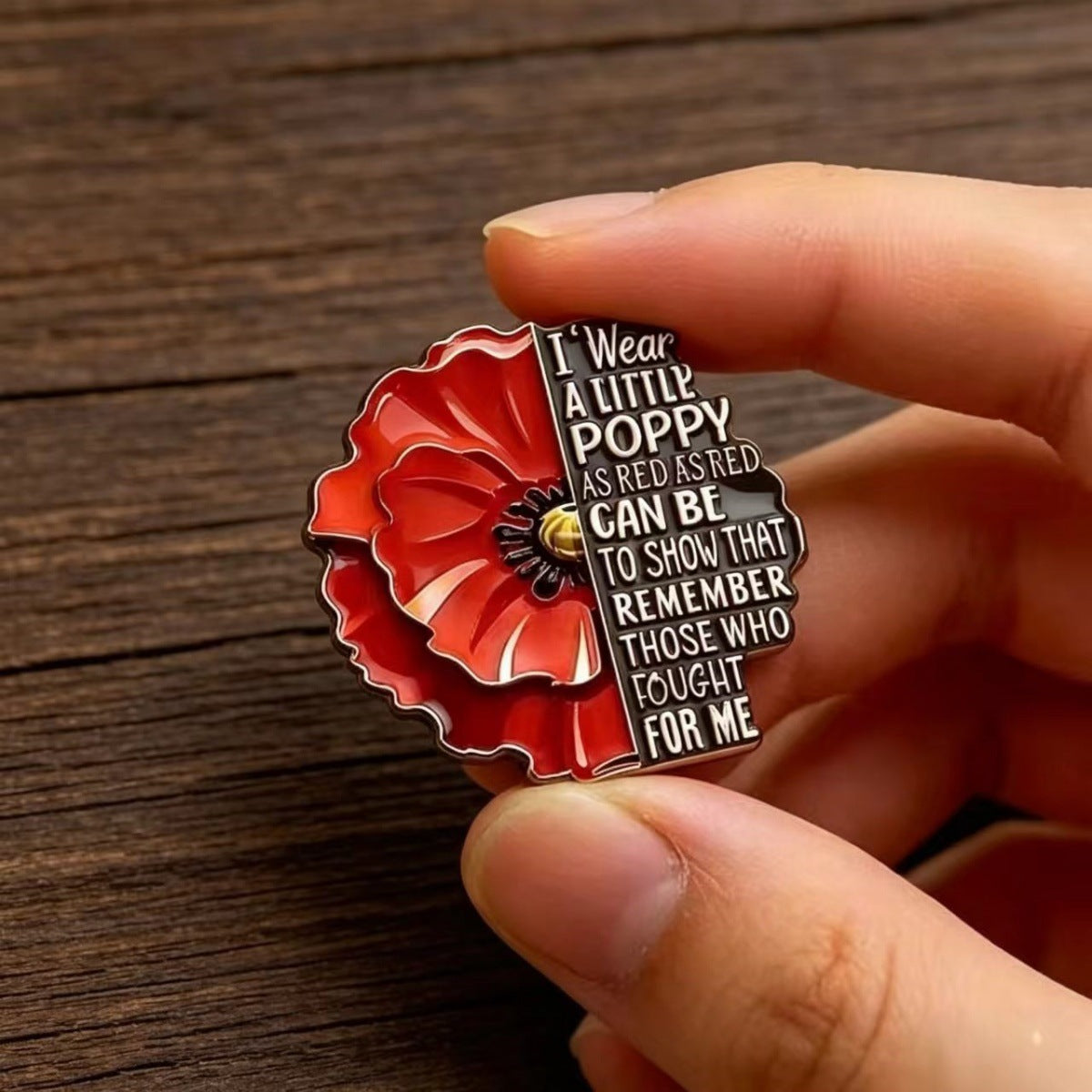 1945-2026 “Never Forgotten” Classic Poppy Crest — 81th Limited Edition