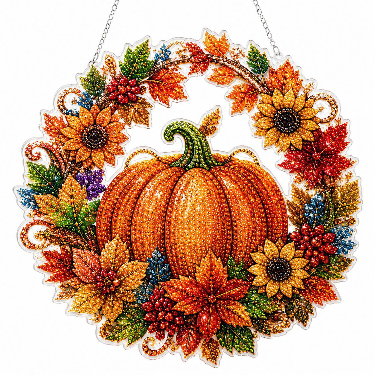 Halloween Witch DIY Diamond Art Window Suncatcher - Halloween Pearl Art Kit