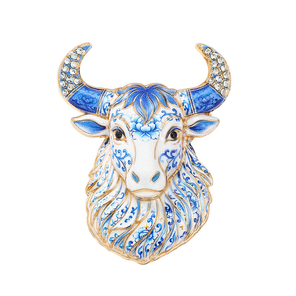 Luxury Zodiac Enamel Brooch – Choose Your Sign