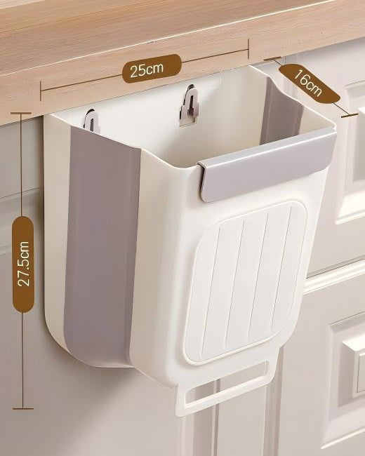 ✨ Foldable Hanging Kitchen Trash Bin | Cabinet Door Waste Bin