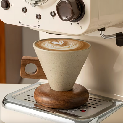 Sora Wood Handle Coffee Cup – 250ml