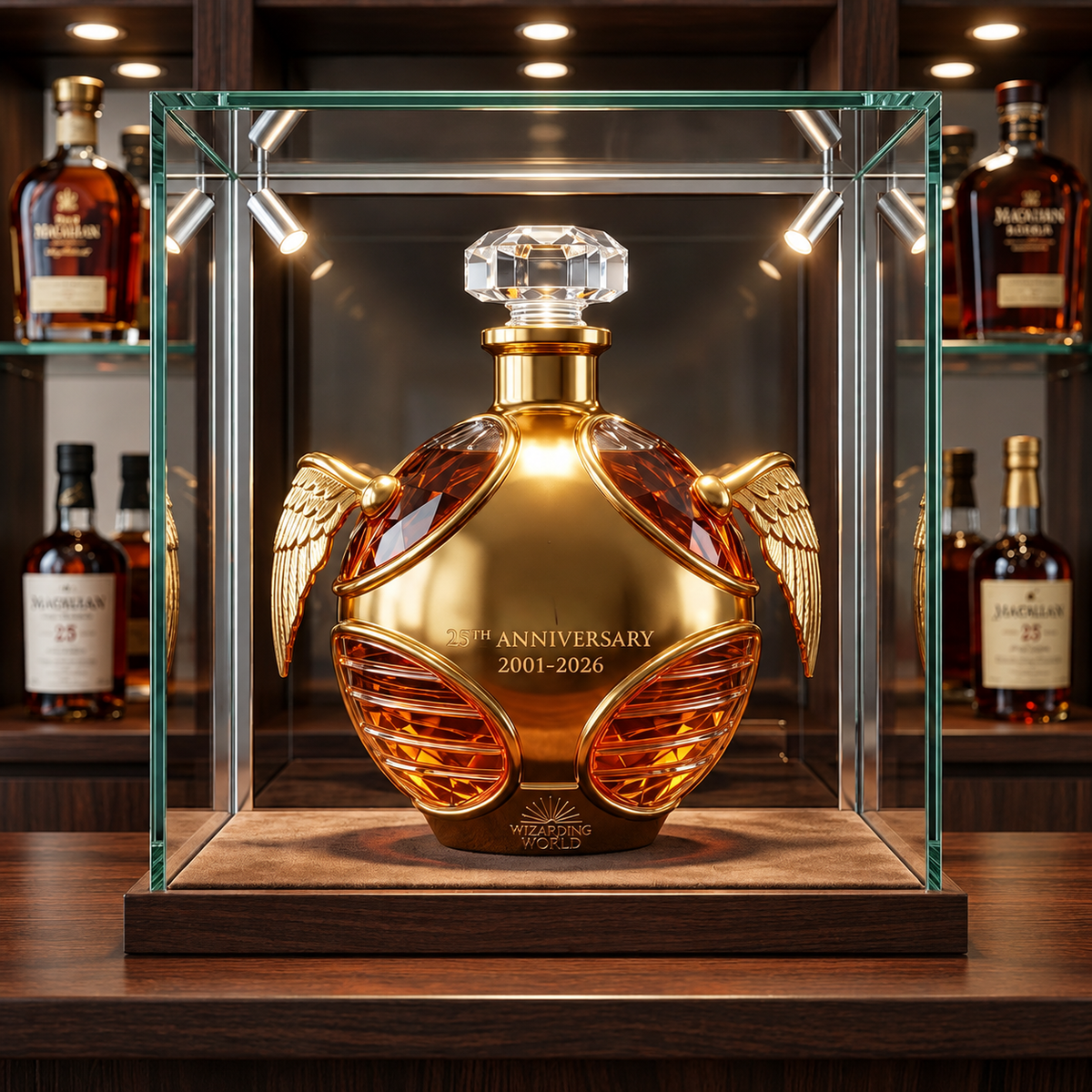 Wizarding World 25th Anniversary Whisky Bottle