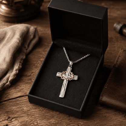 ✝️100% Handmade Crown Of Thorns Cross Necklace(𝐃𝐚𝐧𝐢𝐞𝐥 𝐁𝐫𝐨𝐨𝐤𝐬 𝐇𝐚𝐧𝐝𝐦𝐚𝐝𝐞®)