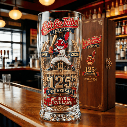Let's Go Tribe! 125th Anniversary Commemorative Pint Glass