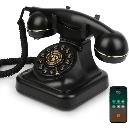 ☎️🌈 Vintage Old Fashioned Telephone with Speakerphone & Volume Control 📞