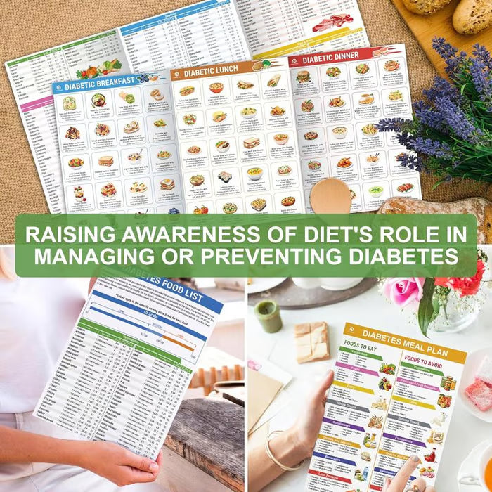 🥒 Diabetes Food List & Meal Planner (3PCS)