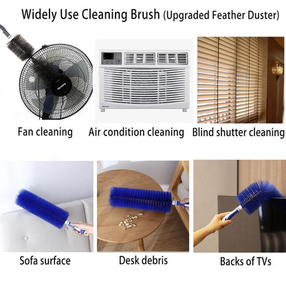 Flexible Fan Dusting Brush Non-Disassembly Fan Cleaning Brush