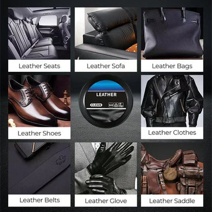 Cleaning and care cream & Cleaning paste for leather care