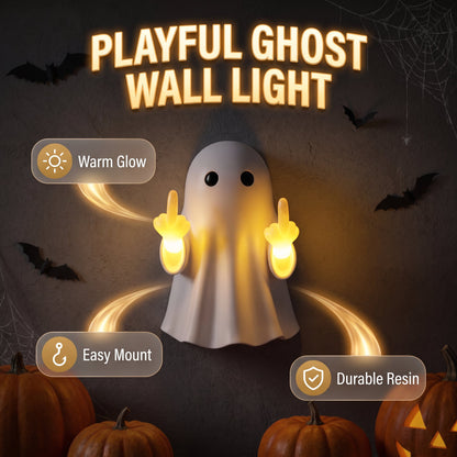 👻Ghost Wall Light - Cute Ghost Night Light with Middle Finger Gesture