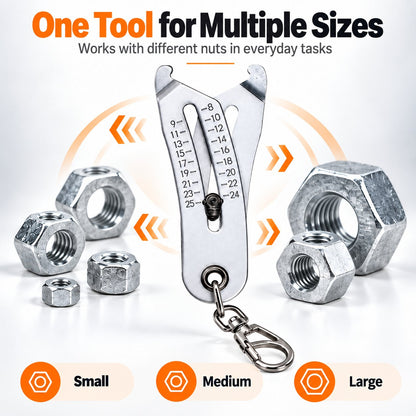 💯🔧 Portable Nut & Bolt Size Gauge