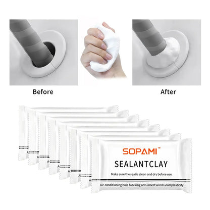 10/20PCS Eco-Friendly Sticky Sealant Clay, Quick Curing & Strong Adhesion, Waterproof Oil-Resistant Pest Control Sealant