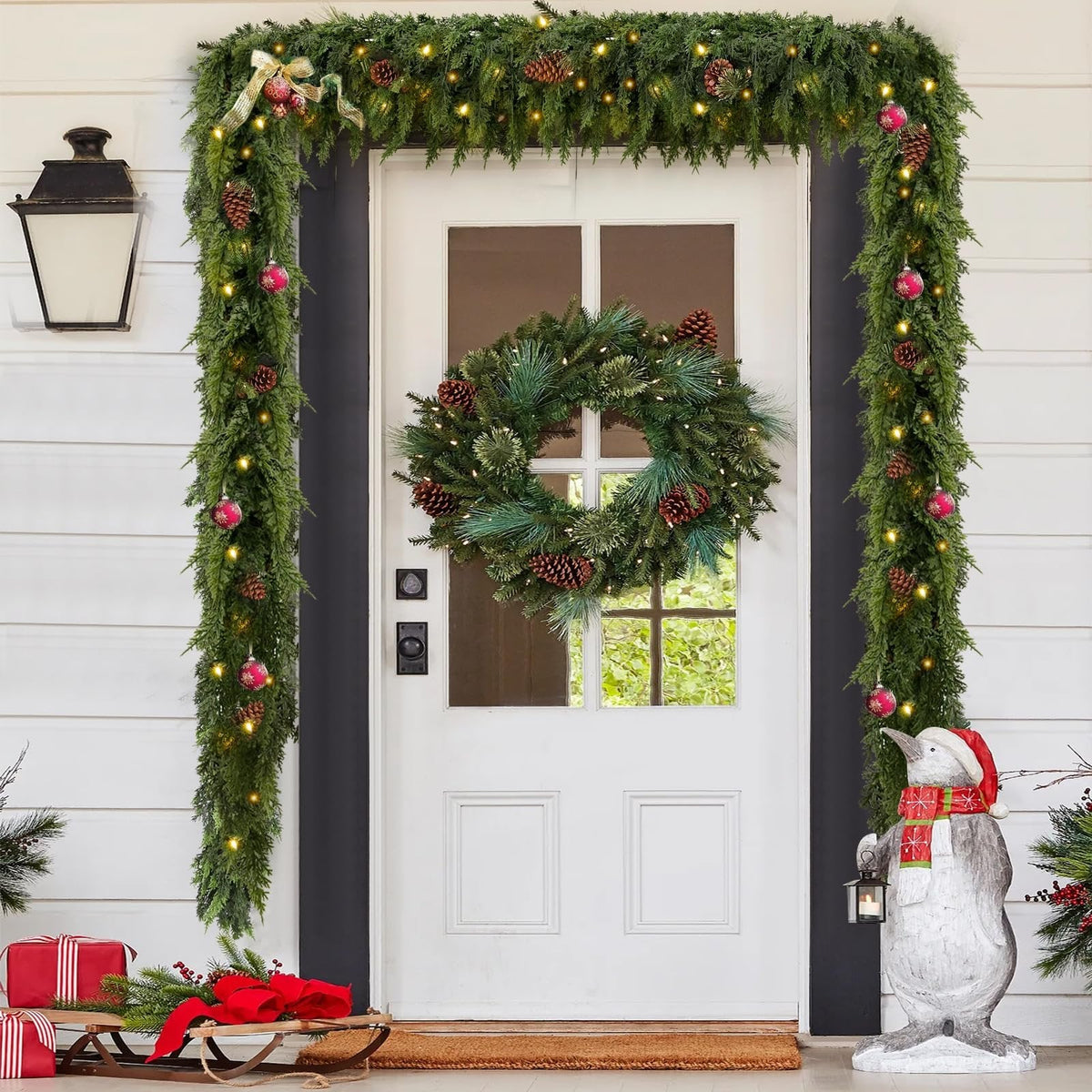 Pre-lit Christmas Cedar Garland