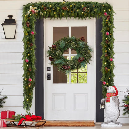 Pre-lit Christmas Cedar Garland