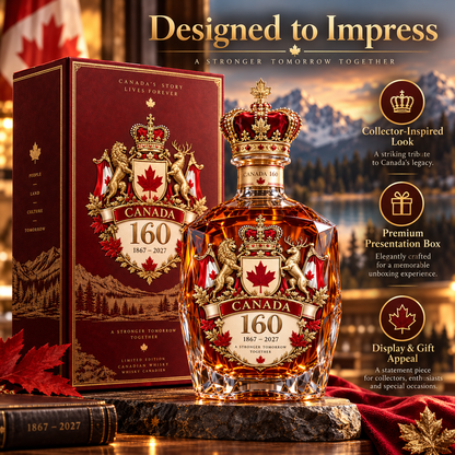 🍁🇨🇦 Canada 160 Collector Decanter ✨