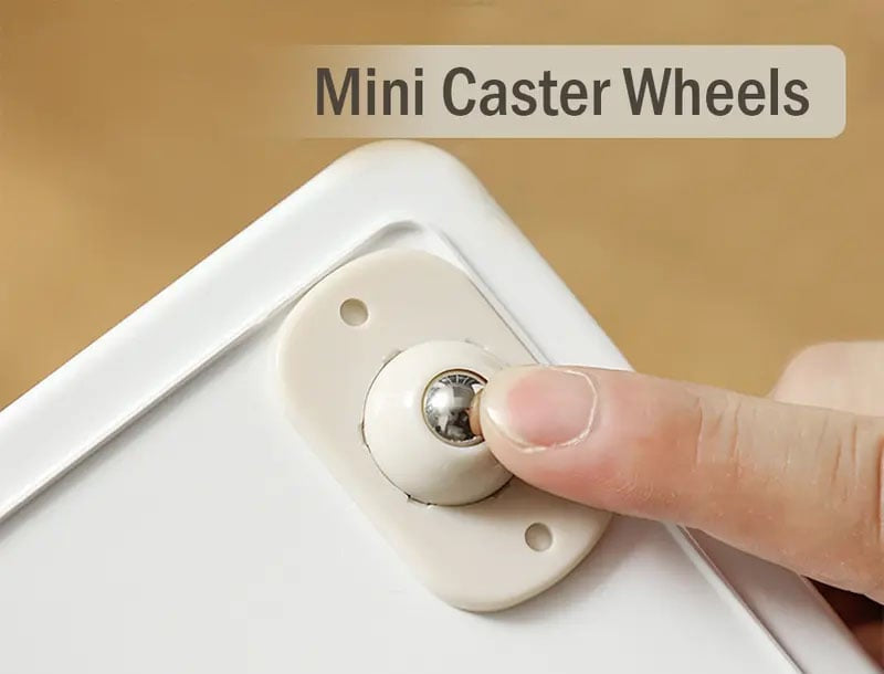 8 Counts Self Adhesive Mini Caster Wheels, 360 Degree Rotation,durable,Strong Load Low Noise Self Caster Wheels