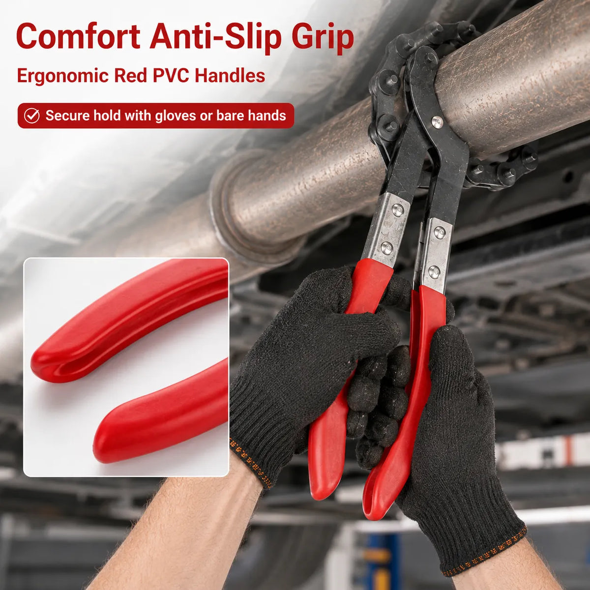 Automotive exhaust pipe cutter
