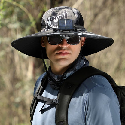 🔥Last Day Sale🔥 - Outdoor Wide Brim Sun Hat With Solar Fan