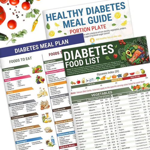 🥒 Diabetes Food List & Meal Planner (3PCS)