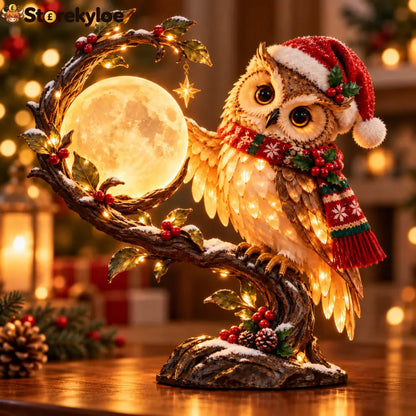 🎄🦉 Christmas Limited-Time Sale | Moonkeeper Owl™ – Lighted Christmas Owl