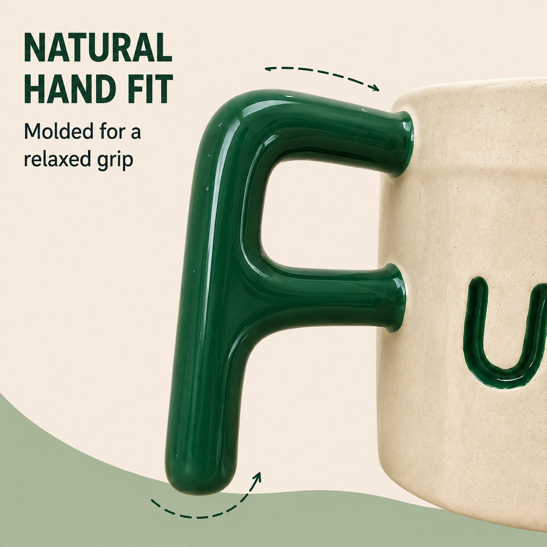 F Bomb mug beside a laptop on an office desk