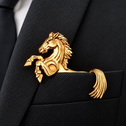 🌟 Luxury Sculpted Animal Brooch – Premium Statement Piece for Suits & Blazers
