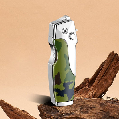2-in-1 Tactical Folding Knife & Lighter