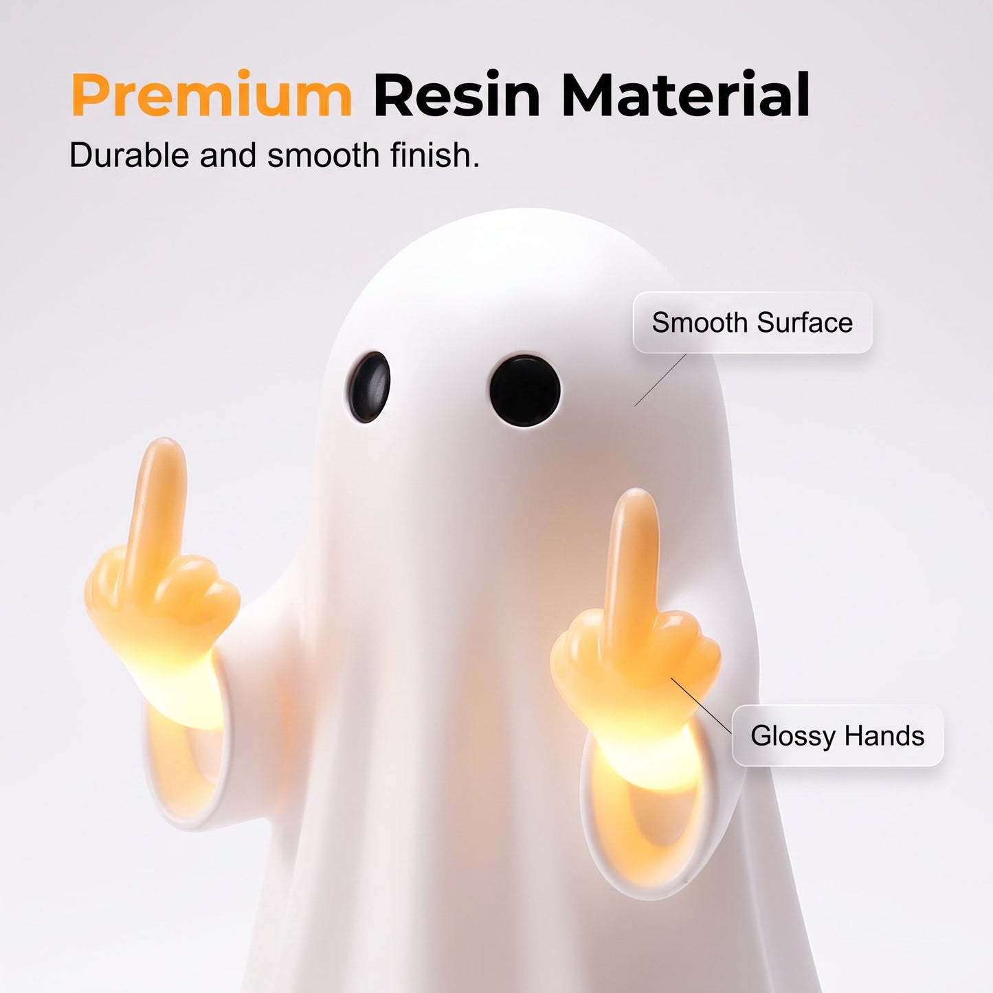👻Ghost Wall Light - Cute Ghost Night Light with Middle Finger Gesture