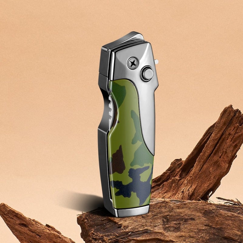 2-in-1 Tactical Folding Knife & Lighter
