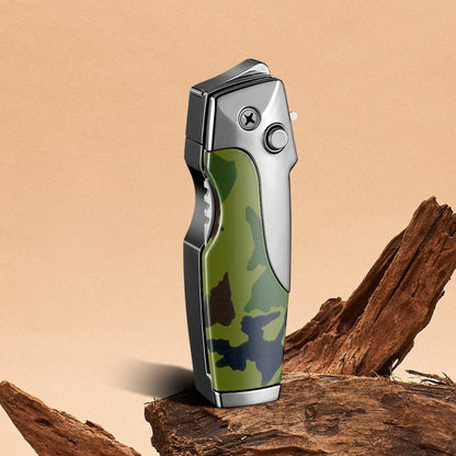 2-in-1 Tactical Folding Knife & Lighter