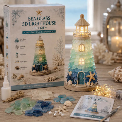 ⏳ Last Day 49% OFF – 🌊 Beginner-Friendly DIY Lighted Sea Glass💕