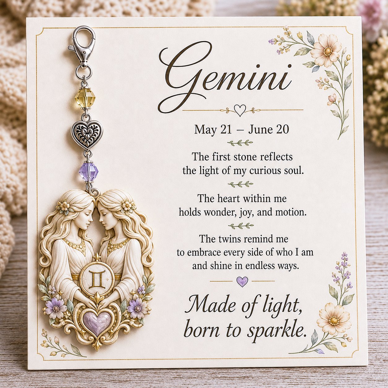 🔥Zodiac Charm Commemorative Card 🌙💎