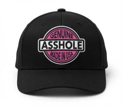 Genuine Asshole Hat | Funny Embroidered Attitude Cap-Made by Jim