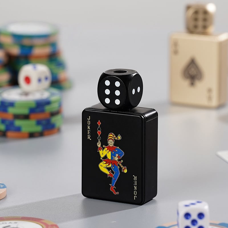 Stress-Relief Rotating Dice Lighter