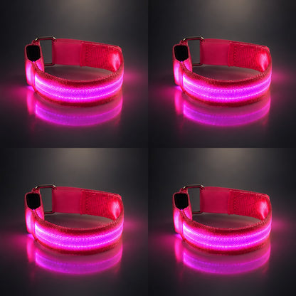🐎 Horse LED Leg Straps – 4 Pack | Rechargeable-Look Night Riding Safety Lights ✨