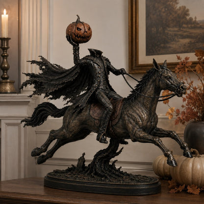 🎃🏇 Midnight Chase Headless Horseman Statue