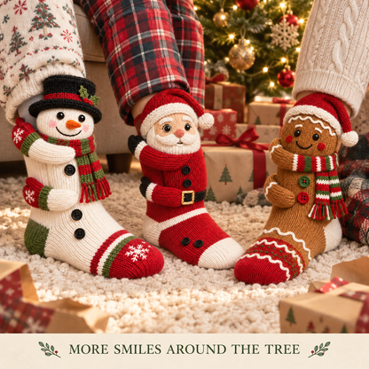 The best gift—3D Christmas Hugging Christmas Socks