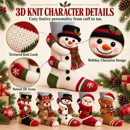 The best gift—3D Christmas Hugging Christmas Socks