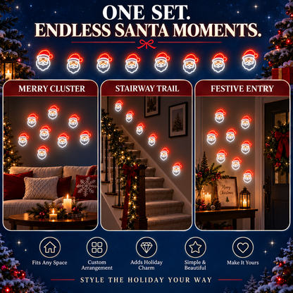 🔥Christmas early bird price-🎅Santa Mini LED Wall Light Set（10PCS）