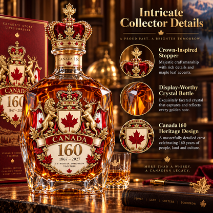 🍁🇨🇦 Canada 160 Collector Decanter ✨