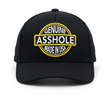 Genuine Asshole Hat | Funny Embroidered Attitude Cap-Made by Jim
