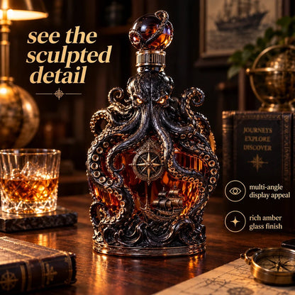 Dark Abyss Kraken Decanter – Sculpted Collector Bottle for Home Bar & Gifting(✨Buy 2 Free Shipping)